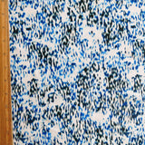 Swim Knit Nylon Spandex Mini Blue Molecular Print