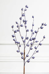 30” Metallic Navy Mini Pomegranate Christmas Spray