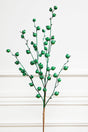 30” Metallic Mini Pomegranate Spray - Emerald