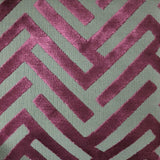 Cut Velvet Upholstery Fabric Marquee Geometric Pattern