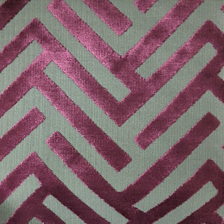 Cut Velvet Upholstery Fabric Marquee Geometric Pattern