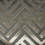 Cut Velvet Upholstery Fabric Marquee Geometric Pattern