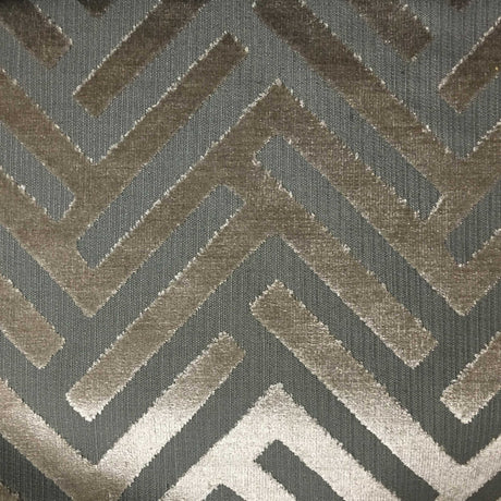 Cut Velvet Upholstery Fabric Marquee Geometric Pattern