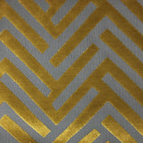 Cut Velvet Upholstery Fabric Marquee Geometric Pattern