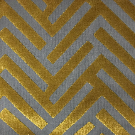 Cut Velvet Upholstery Fabric Marquee Geometric Pattern