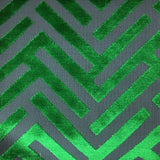 Cut Velvet Upholstery Fabric Marquee Geometric Pattern