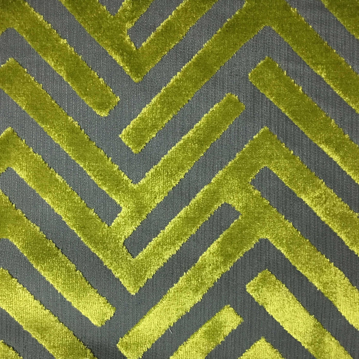Cut Velvet Upholstery Fabric Marquee Geometric Pattern
