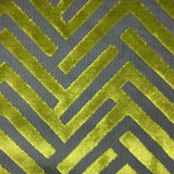 Cut Velvet Upholstery Fabric Marquee Geometric Pattern