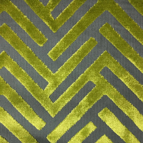 Cut Velvet Upholstery Fabric Marquee Geometric Pattern