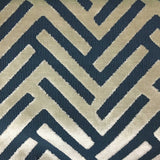Cut Velvet Upholstery Fabric Marquee Geometric Pattern