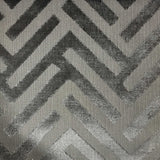 Cut Velvet Upholstery Fabric Marquee Geometric Pattern