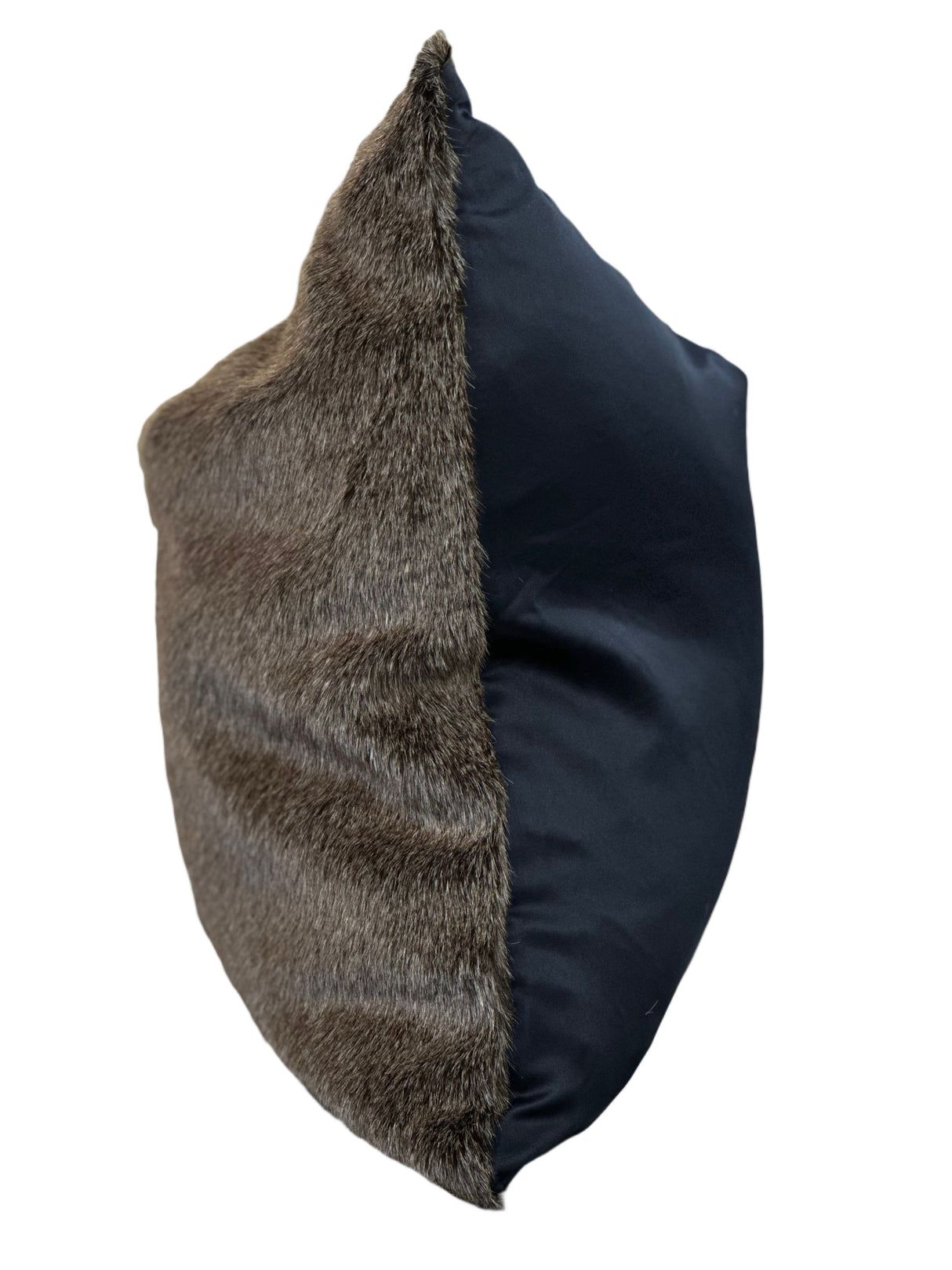 Soft Luxury Faux Mink Pillow Faux Fur Fabric - Brown, MINKO-10, 20" X 20" (1 Pillow)