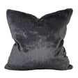 Soft Luxury Faux Mink Pillow Faux Fur Fabric - Black, 20" X 20" (1 Pillow)