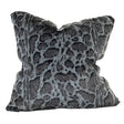 Soft Luxury Faux Mink Pillow Faux Mink Fabric - Black Leopard, 20" X 20" (1 Pillow)