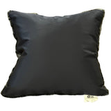 Soft Luxury Faux Mink Pillow Faux Mink Fabric - Black Leopard, 20" X 20" (1 Pillow)