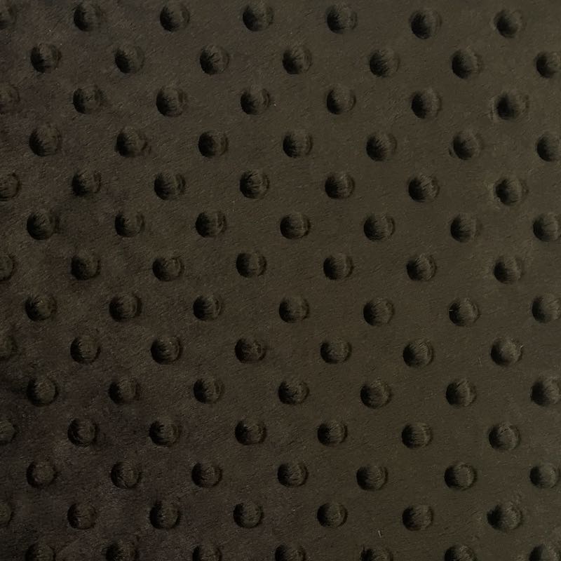 Chocolate Minky Dimple Dot Fabric,