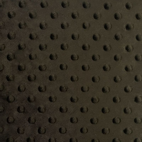 Chocolate Minky Dimple Dot Fabric,