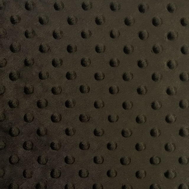 Chocolate Minky Dimple Dot Fabric,