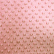 Coral Minky Dimple Dot Fabric,