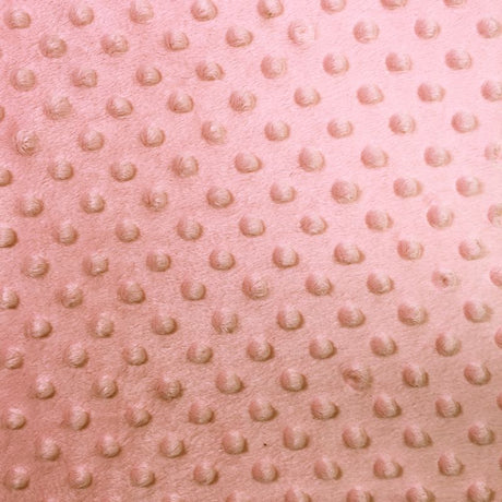 Coral Minky Dimple Dot Fabric,