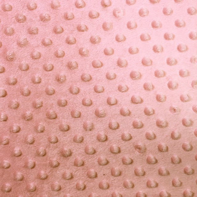 Coral Minky Dimple Dot Fabric,