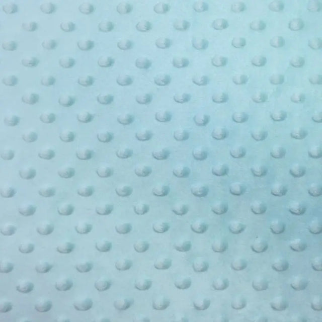 Icy Blue Minky Dimple Dot Fabric