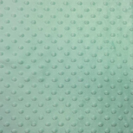 Icy Mint Minky Dimple Dot Fabric,