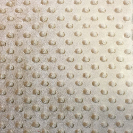 Khaki Minky Dimple Dot Fabric,