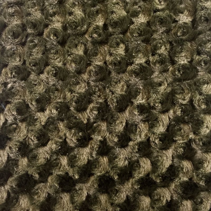 Avocado Minky Rosebud Fabric,