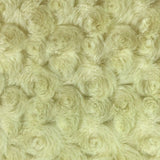 Swirl Rosebud Faux Fur Fabric - 100 Percent Polyester Faux Fur Fabric, Rose Pattern, 60" Width, 11 MM Pile Length (1 Yard)