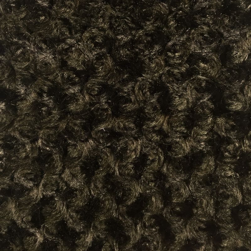 Dark Cocoa Minky Rosebud Fabric,