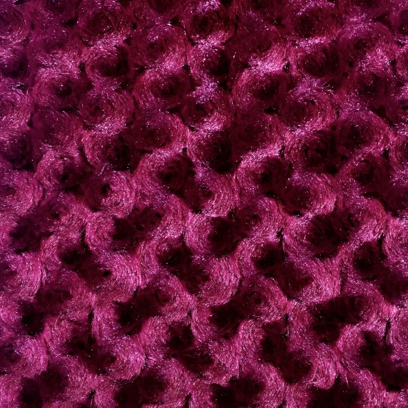Ruby Minky Rosebud Fabric,