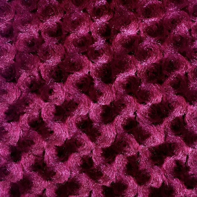 Ruby Minky Rosebud Fabric,