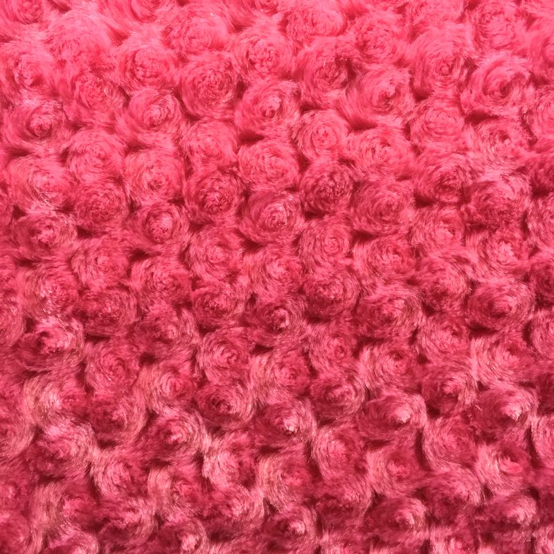Strawberry Minky Rosebud Fabric,