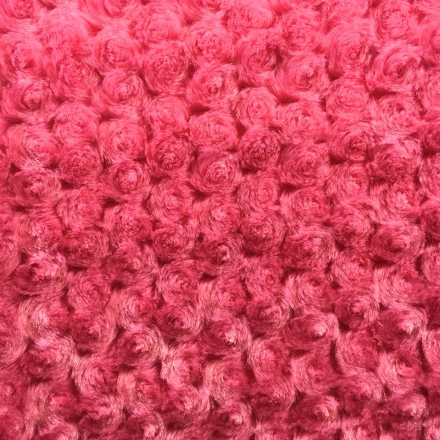 Strawberry Minky Rosebud Fabric,