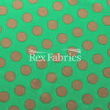 E-Z Dots Matte Nylon Spandex Fabric - Multicolor Polka Dots, 58/60" Width (1 Yard)