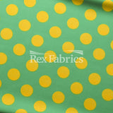 E-Z Dots Matte Nylon Spandex Fabric - Multicolor Polka Dots, 58/60" Width (1 Yard)