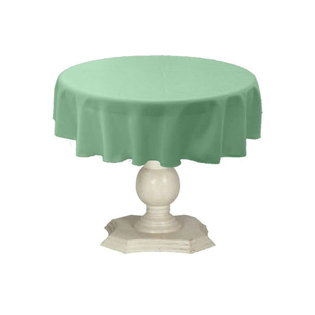 Tablecloth Dull Bridal Satin Fabric - 54" Round, Color Options (1 Piece)