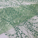 Galaxy Glitter Design Mesh Lace Polyester Fabric - Glitter Galaxy Pattern, 52-54" Width (1 Yard)