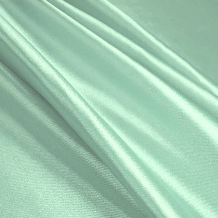 Shiny Satin Stretch Polyester Spandex Fabric - Pastel Colors, Medium-Heavy Weight, 58-60" Width