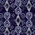 Cotton Fabric Mirrors Indigo Affinity 44/45"