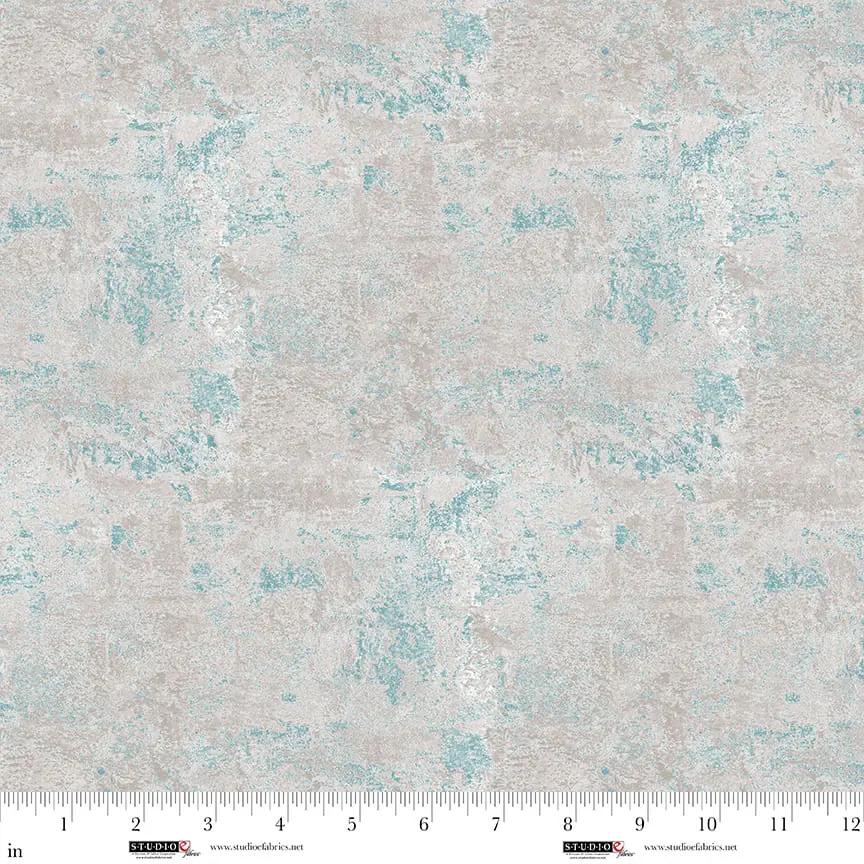 Cotton Fabric Mist Concrete Out of the Woodwork 44/45"