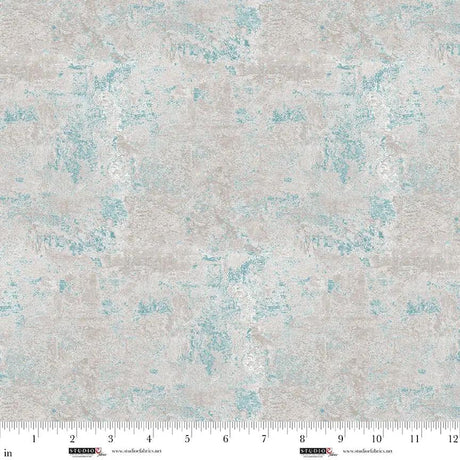 Cotton Fabric Mist Concrete Out of the Woodwork 44/45"