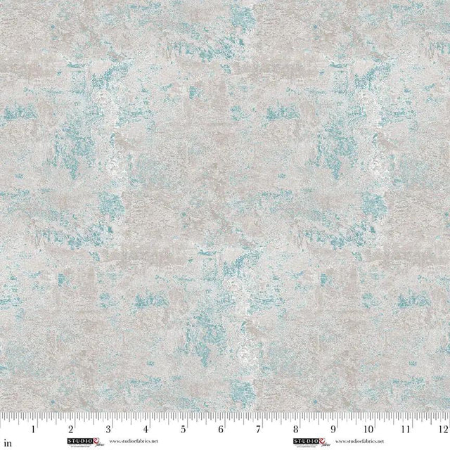 Cotton Fabric Mist Concrete Out of the Woodwork 44/45"