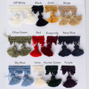 Tassel Fringe Braided Gimp Trim 2"