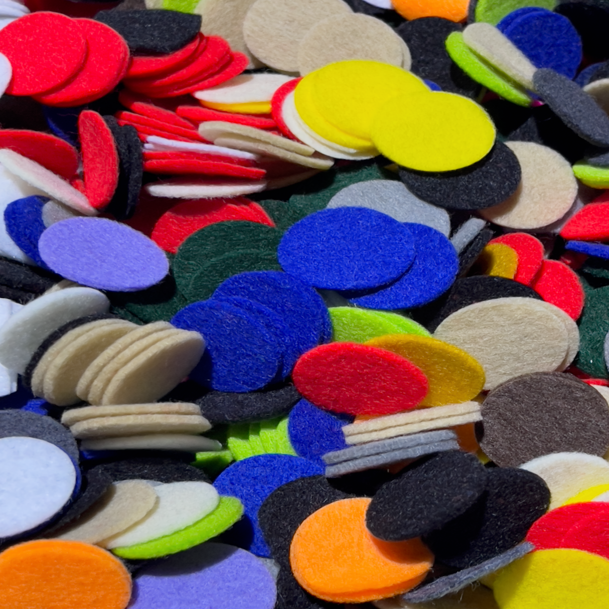 Craft Felt Circles 1 Inch Precut Dots