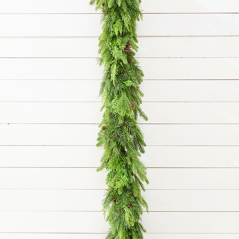 Natural Touch Evergreen Garland 72 Inch 12 Inch Wide Christmas Holiday Décor