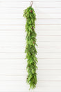 72" x 12" Natural Touch Mix Evergreen Garland