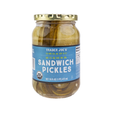 Organic Kosher Sandwich Pickles 16 Fl Oz
