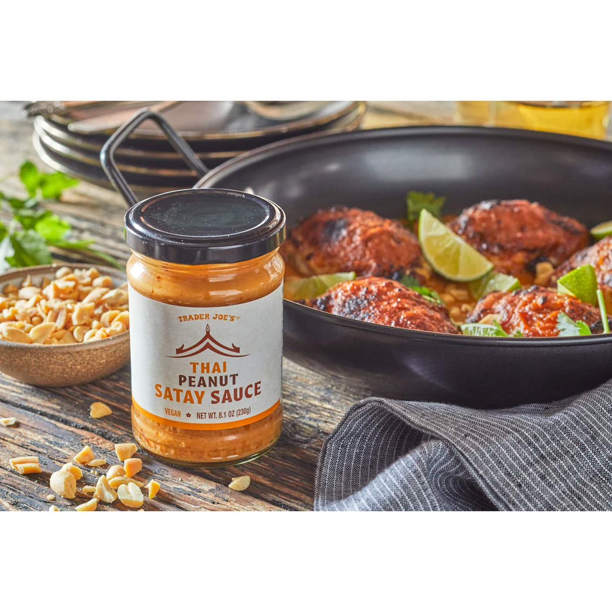 Thai Peanut Satay Sauce 8.1 Oz